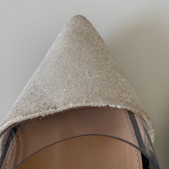 🇮🇹 Made in Italy - Gianvito Rossi Leather | PVC Glitter Plexi Pumps - Picture 15 of 17
